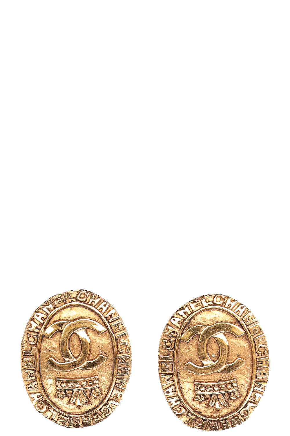 CHANEL Earclips Gold