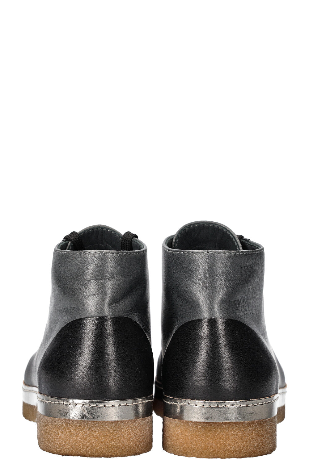 CHANEL High Top Sneakers Grey and Black