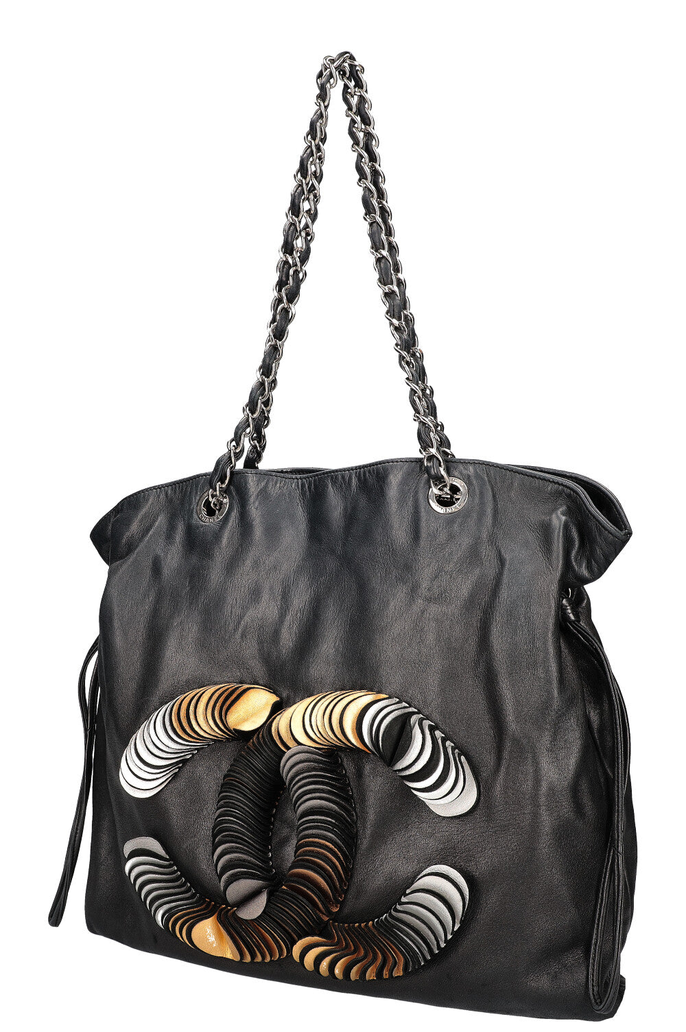 CHANEL CC Disc Bon Bon Tote Black
