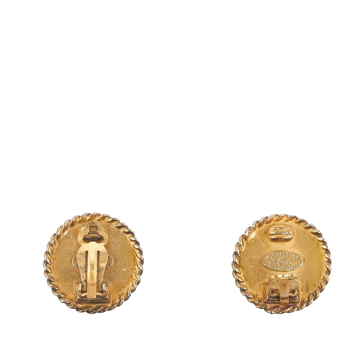 Luxury Chanel CC Clip On Earrings Costume Earrings