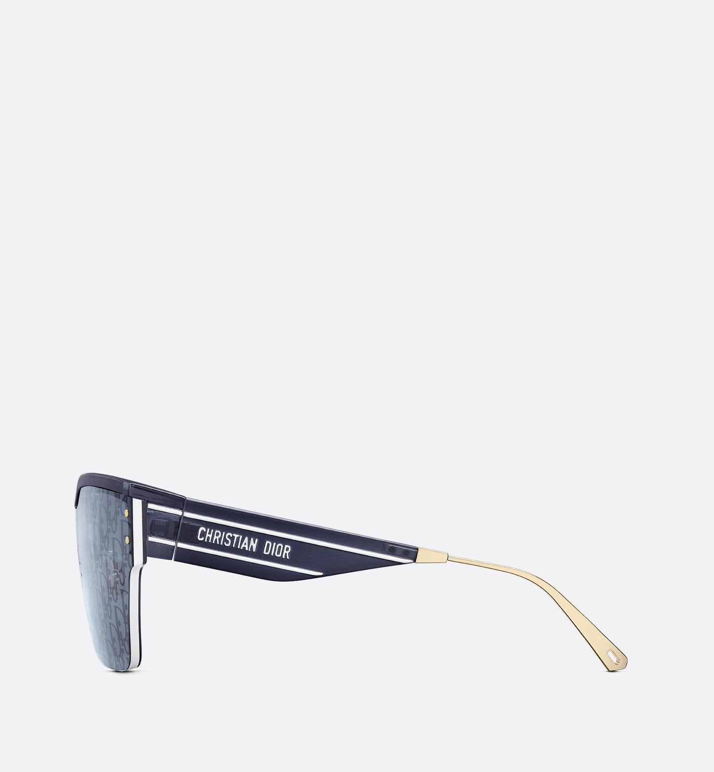 Luxury Diorclub M4U Blue Luxury Dior Oblique Mask Sunglasses