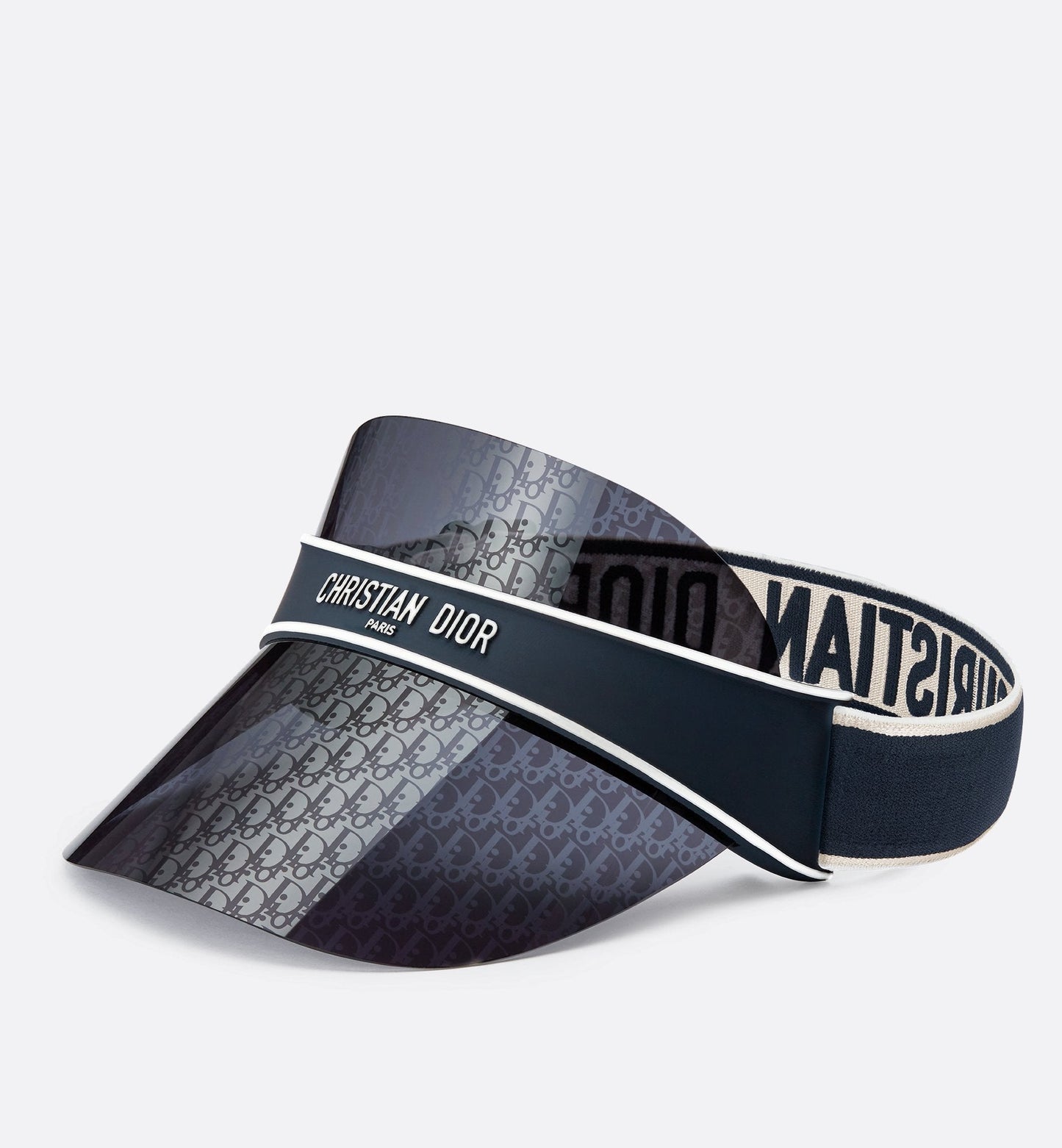 Luxury Diorclub V1U Blue Luxury Dior Oblique Visor