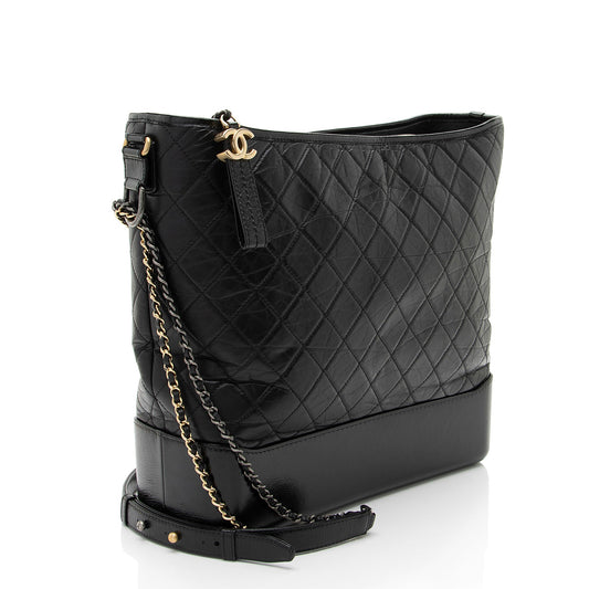 Chanel Aged Calfskin Gabrielle Maxi Hobo