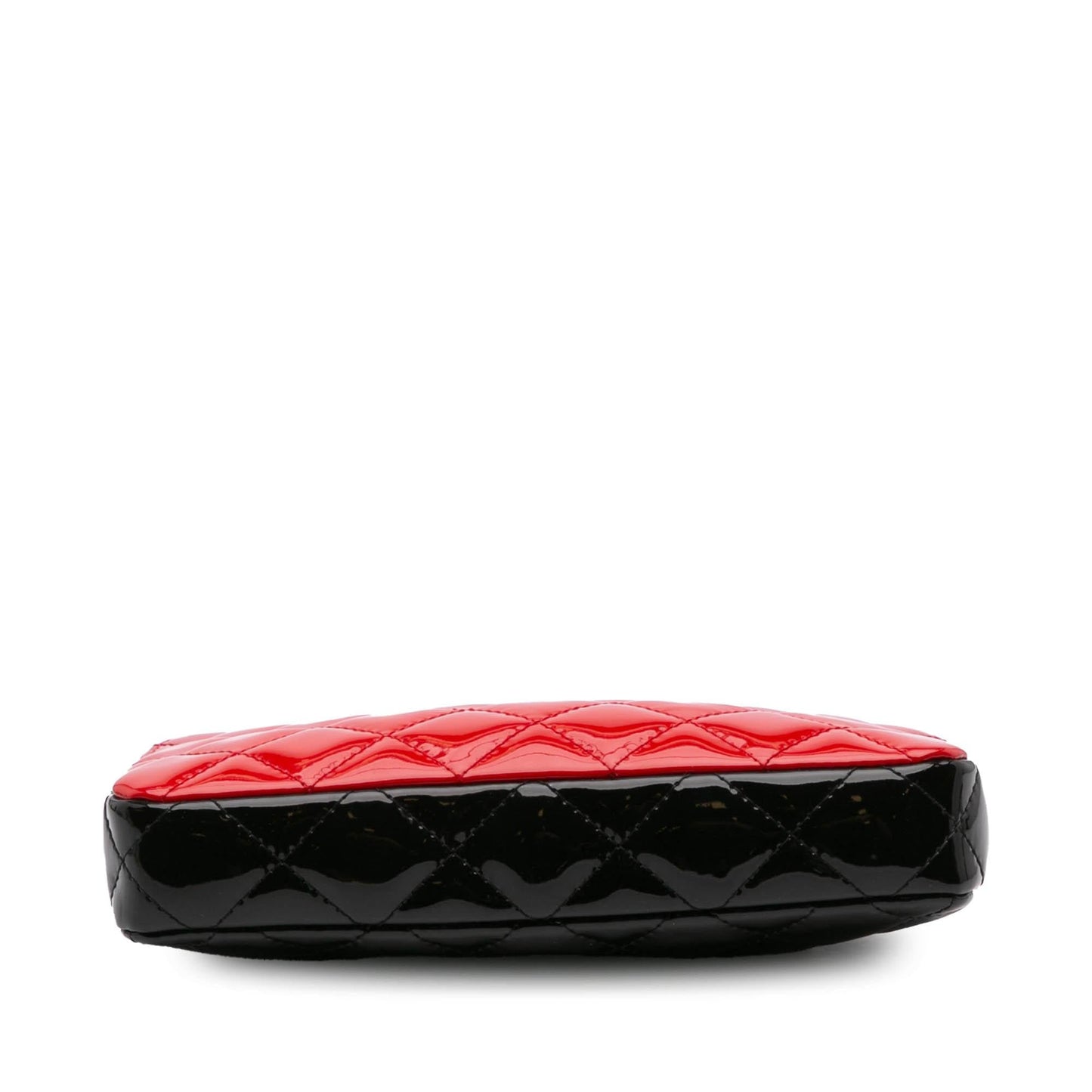 Chanel Bicolor Patent Double Zip Wallet on Chain
