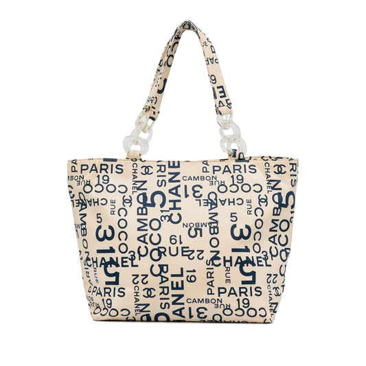 Luxury Chanel By the Sea Line Shopping Tote (SHG-WshslN)