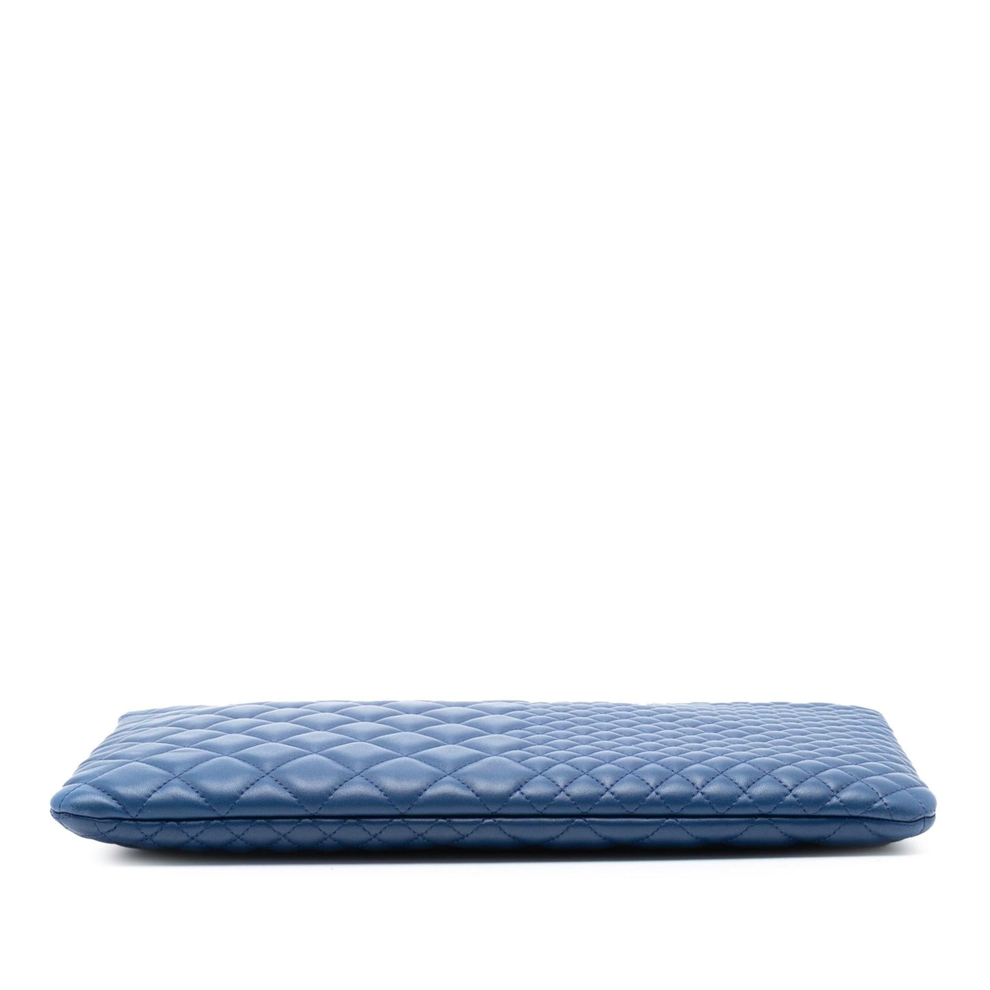 Chanel CC Bi Quilted Lambskin O Case Clutch