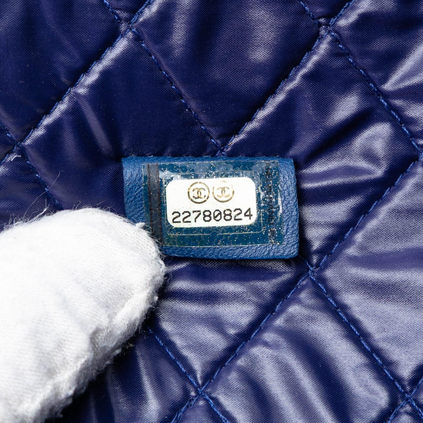 Chanel CC Bi Quilted Lambskin O Case Clutch