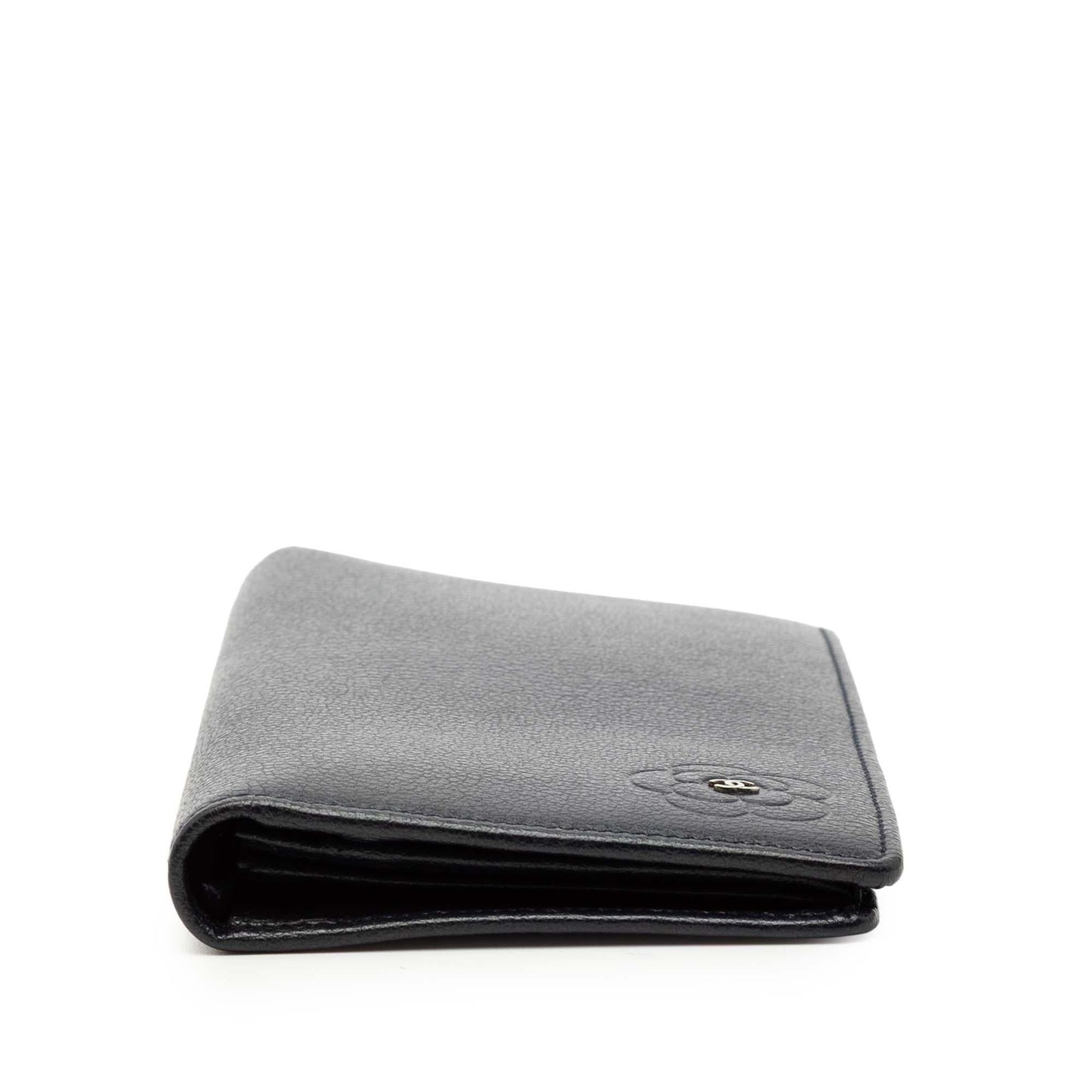 Chanel CC Calfskin Camellia Long Wallet