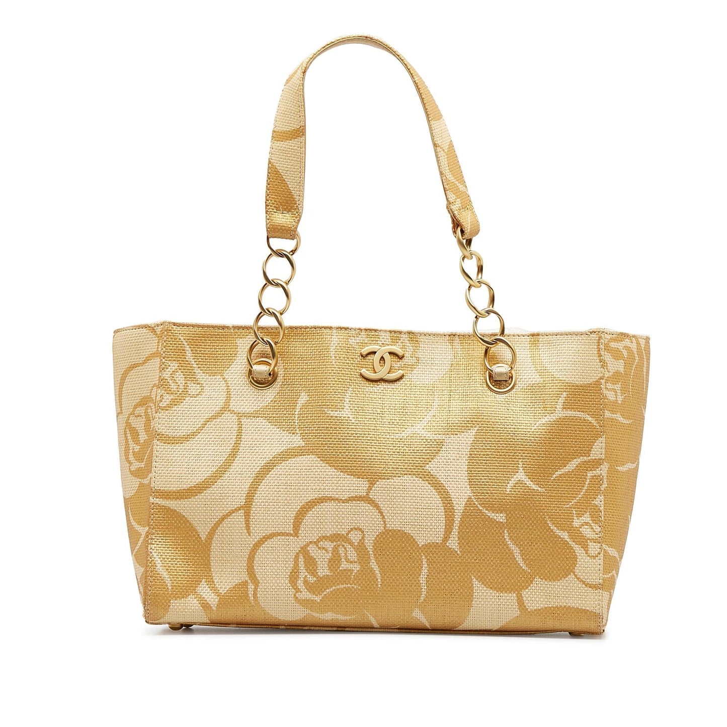 Luxury Chanel CC Camelila Rafia Tote Bag (SHG-B4yRL3)