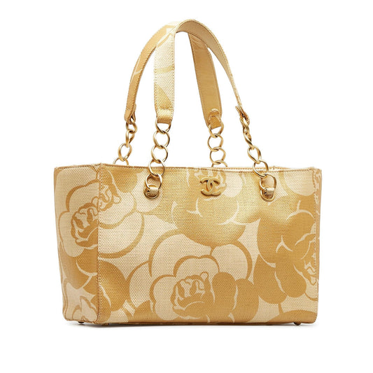 Luxury Chanel CC Camelila Rafia Tote Bag (SHG-B4yRL3)