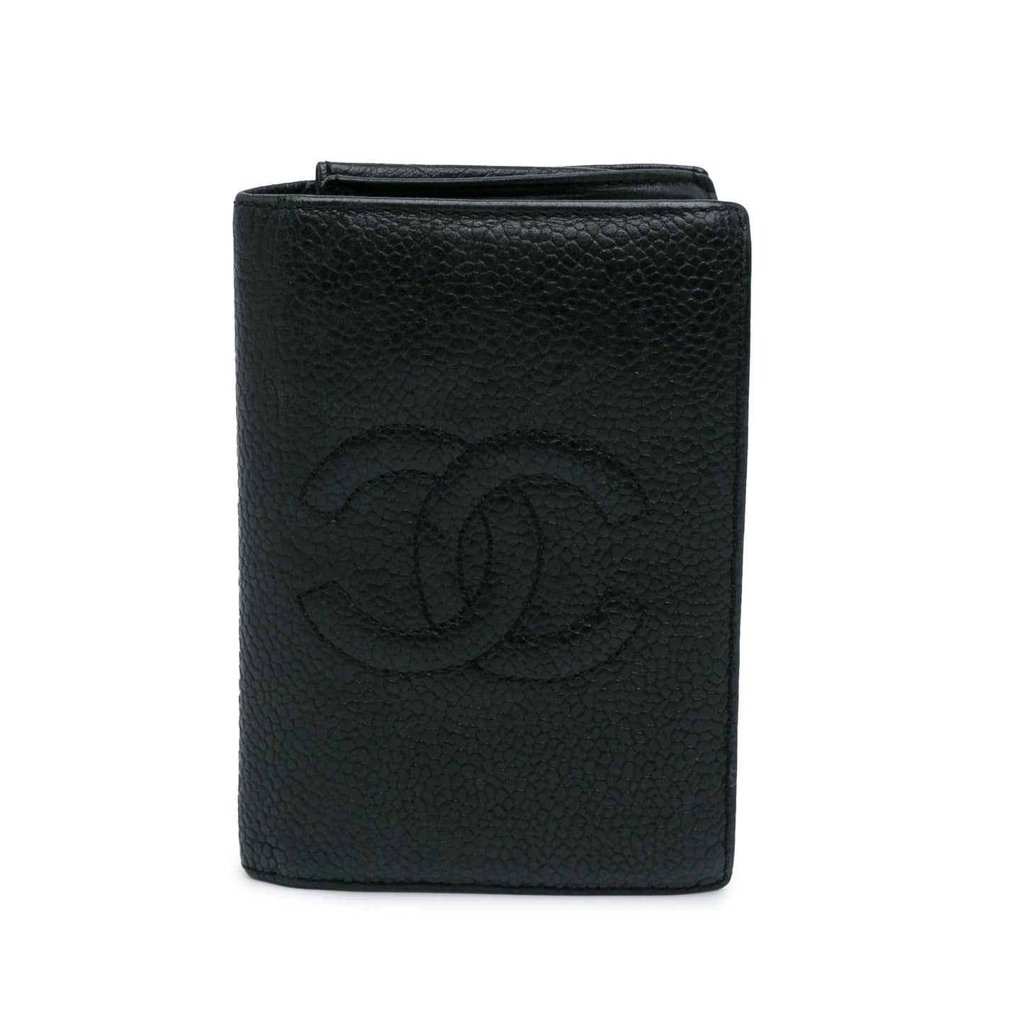 Chanel CC Caviar Bi Fold Card Holder (SHG-GcMVGD)
