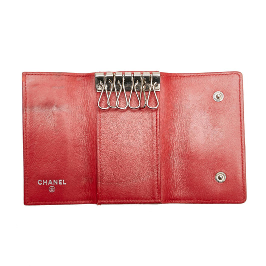 Chanel CC Caviar Leather Key Holder (SHG-36630)