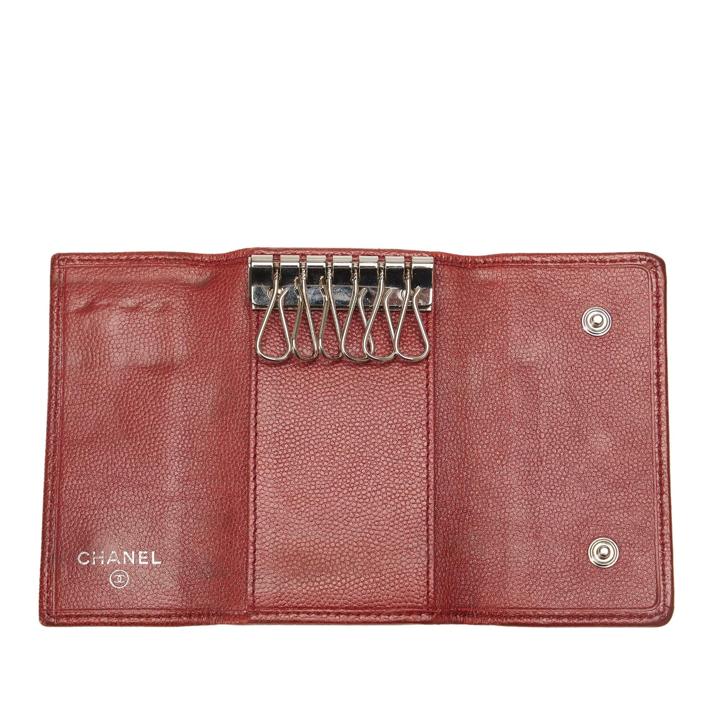 Chanel CC Caviar Leather Key Holder