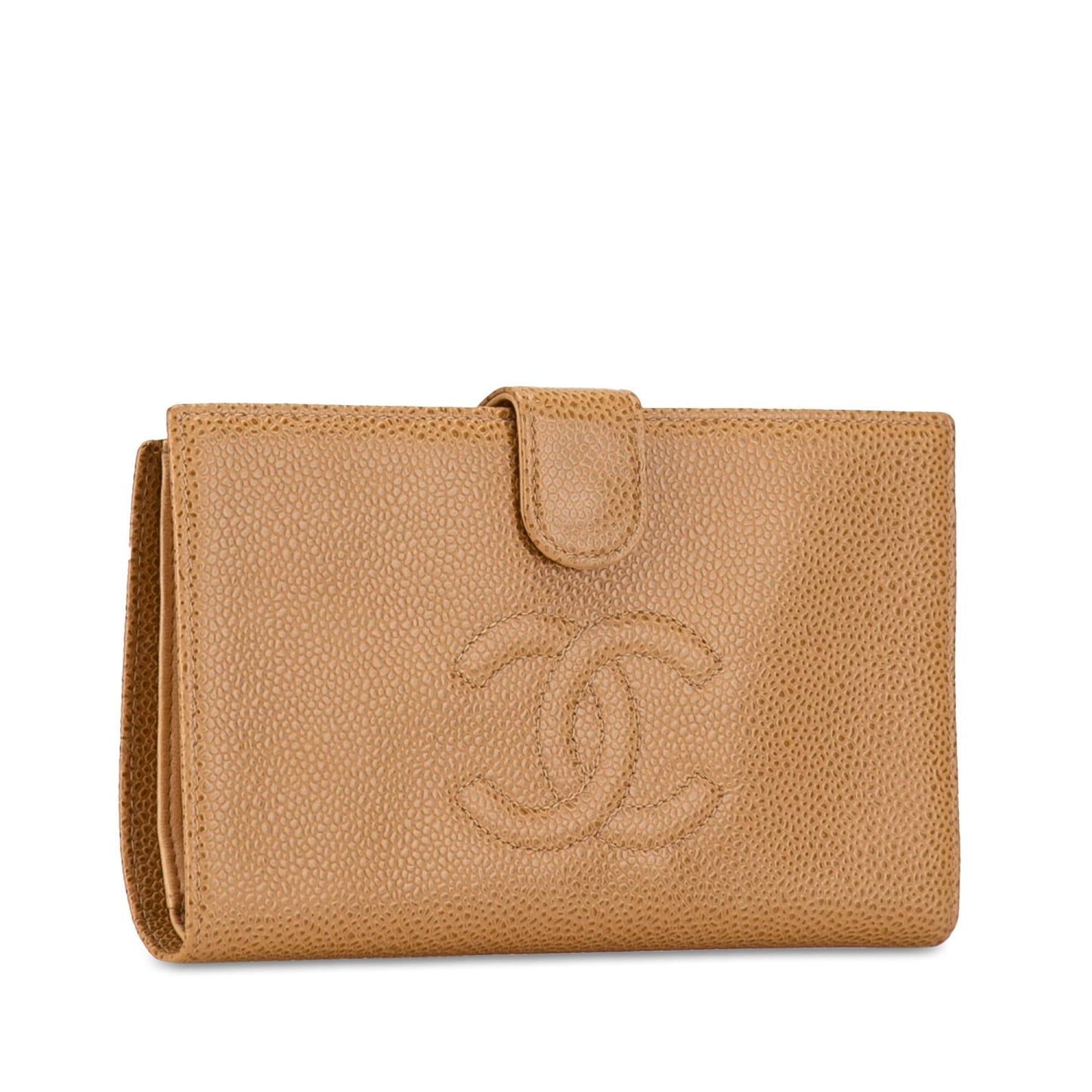 Chanel CC Caviar Leather Long Wallet (SHG-mY85SQ)