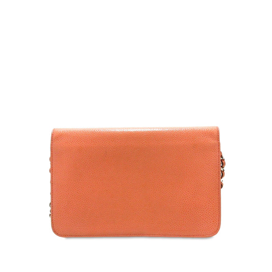 Chanel CC Caviar Wallet On Chain (SHG-Fvkwf6)