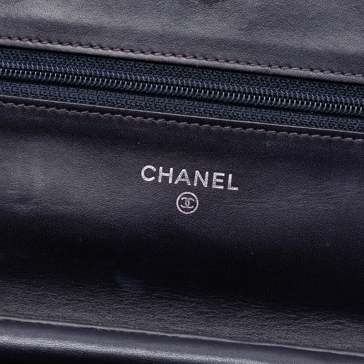 Chanel CC Caviar Wallet On Chain