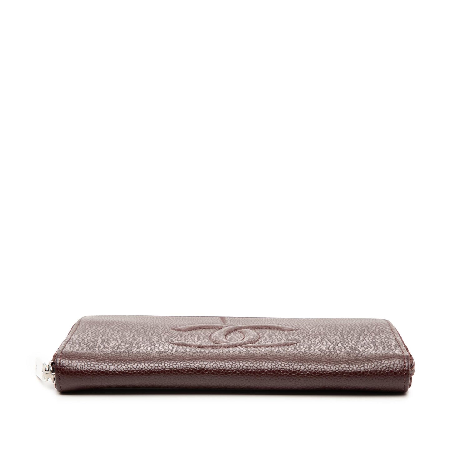 Chanel CC Caviar Zip Around Wallet