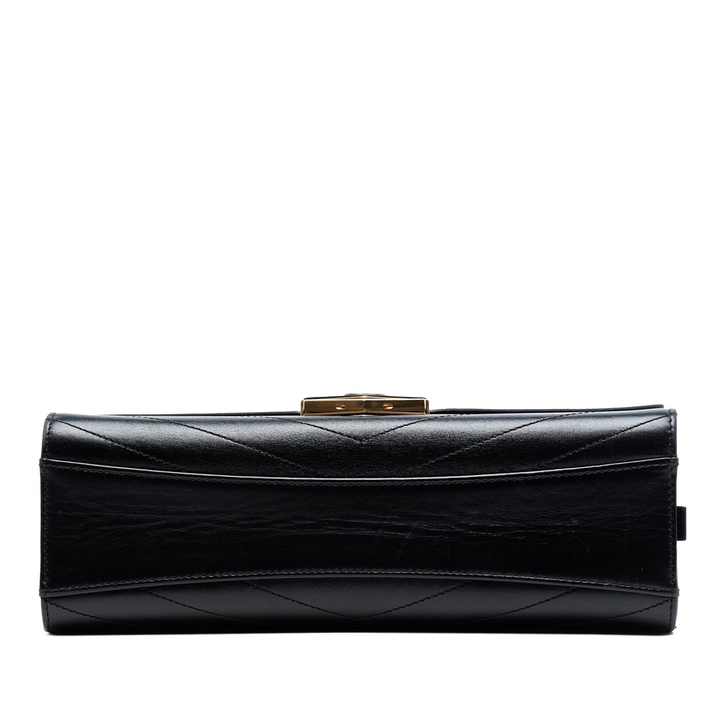 Chanel CC Chevron Calfskin Medal Flap