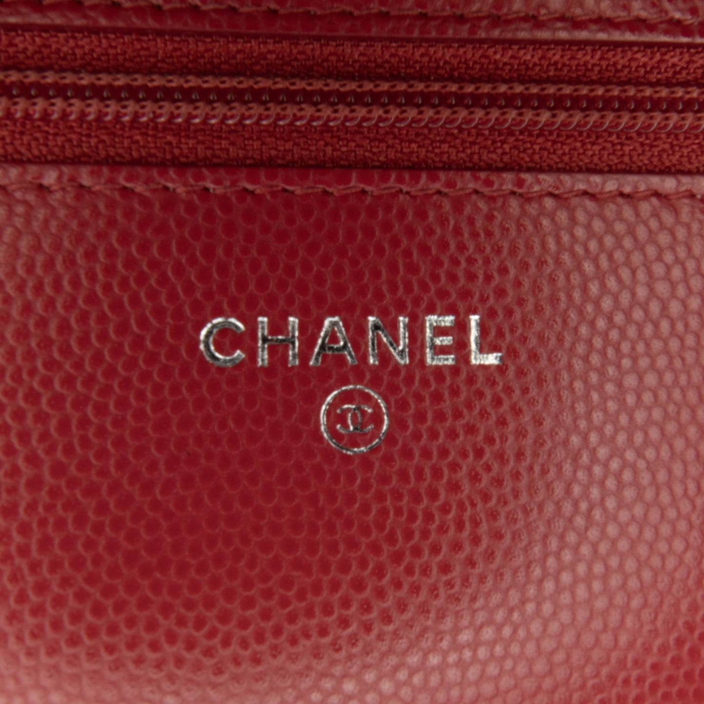 Chanel CC Chevron Caviar Wallet On Chain (SHG-JxT8UF)