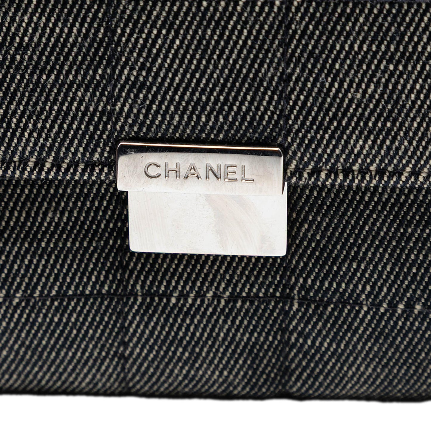 Chanel CC Choco Bar Denim Chain Flap