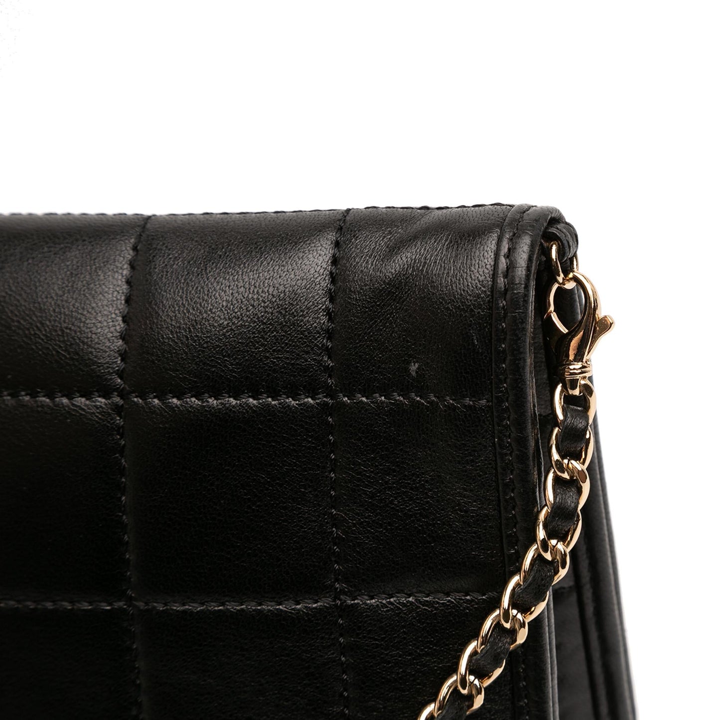 Chanel CC Chocolate Bar Lambskin Fold Down Envelope Shoulder Bag