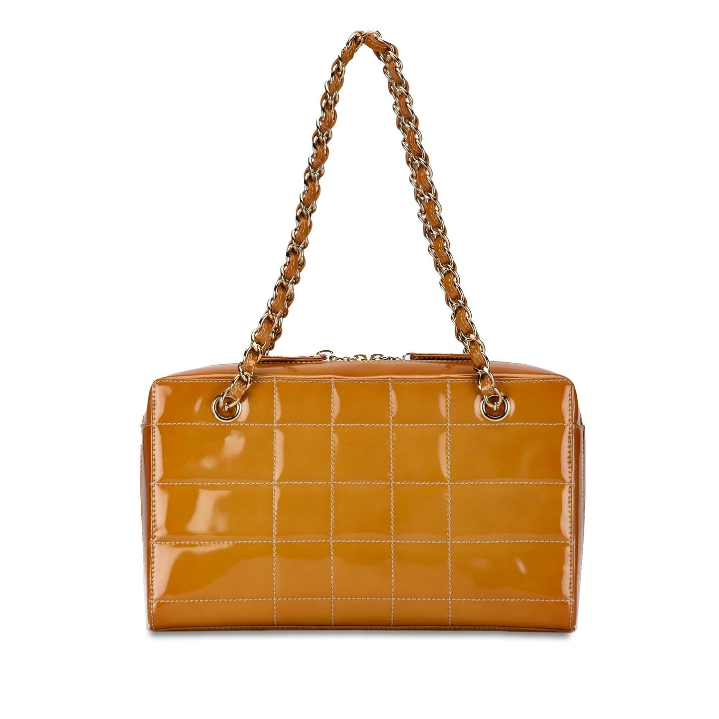 Luxury Chanel CC Chocolate Bar Patent Shoulder Bag (SHG-tneQSq)