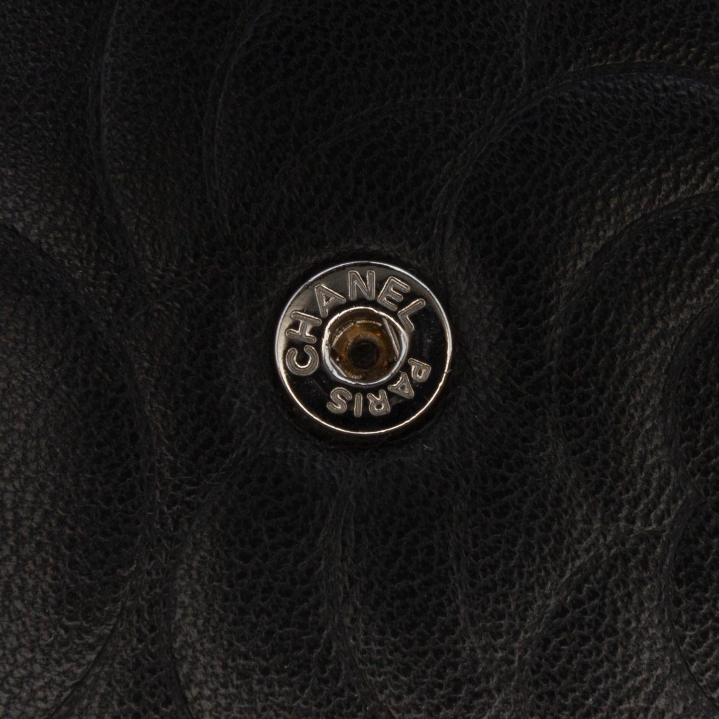 Chanel CC Embossed Lambskin Camellia Wallet On Chain