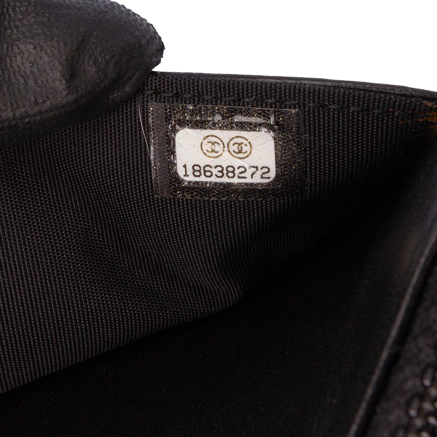 Chanel CC Embossed Lambskin Wallet On Chain