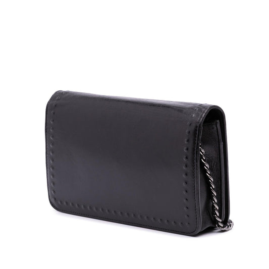 Chanel CC Embossed Lambskin Wallet on Chain
