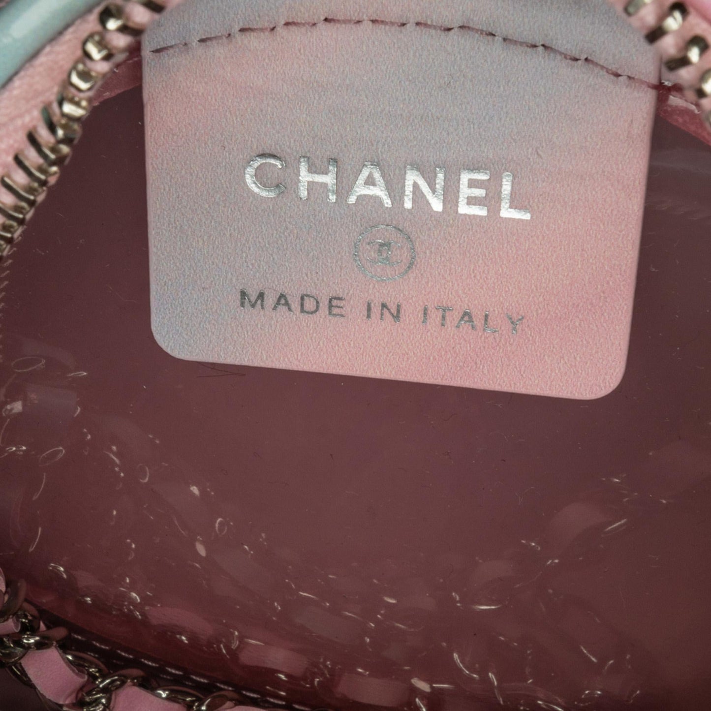 Chanel CC Filigree Transparent Round Crossbody (SHG-5scbX0)