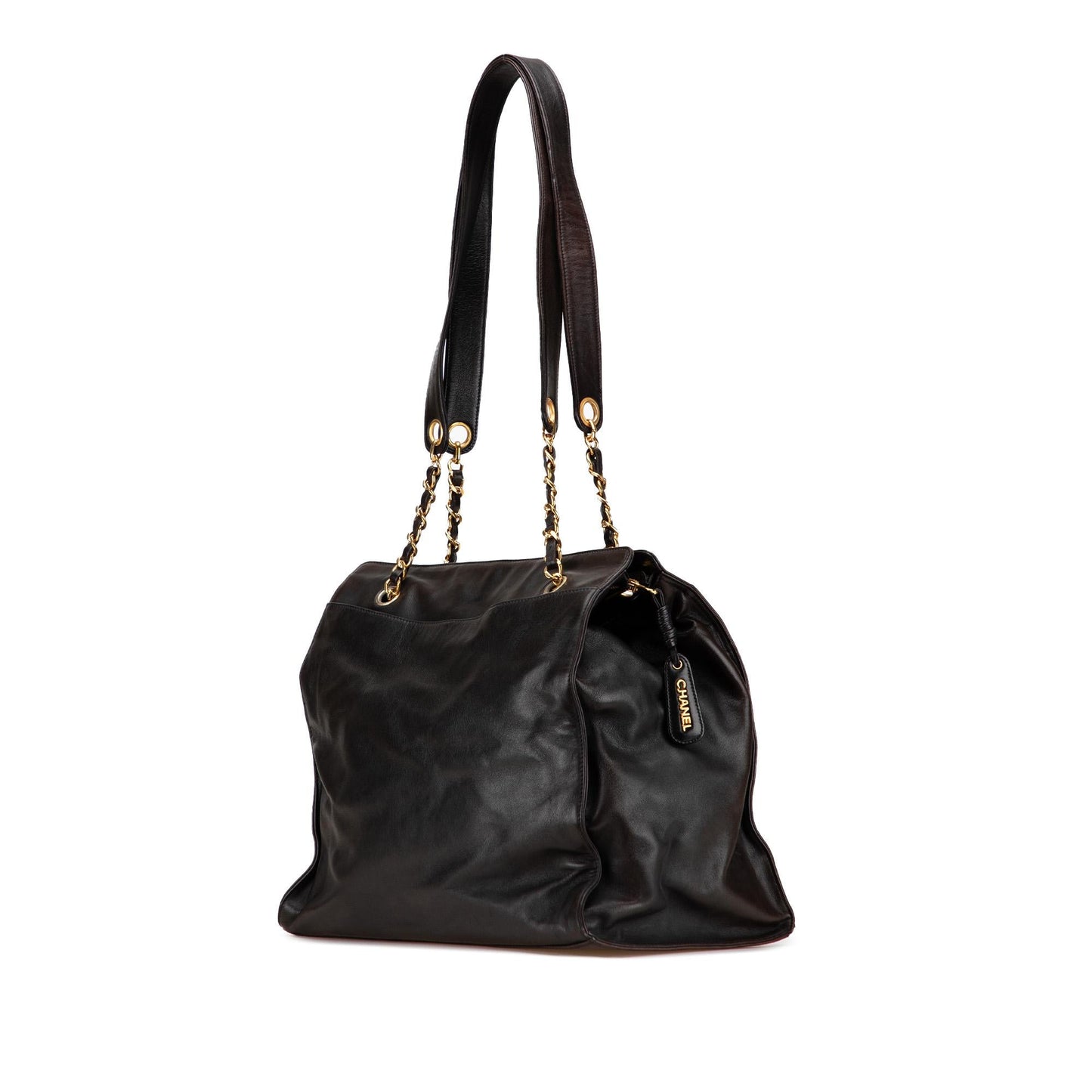 Chanel CC Lambskin Chain Tote