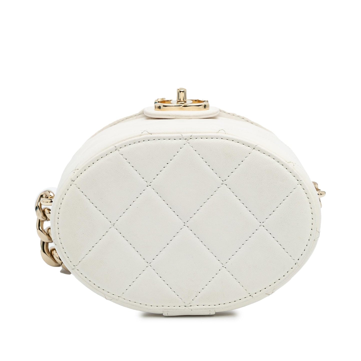 Chanel CC Lambskin Elegant Chain Vanity Case