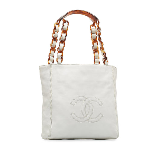 Chanel CC Lambskin Tote Bag (SHG-4wiPOU)