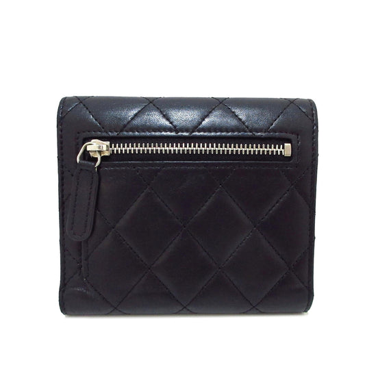 Chanel CC Lambskin Trifold Flap Wallet (SHG-aWb2CX)