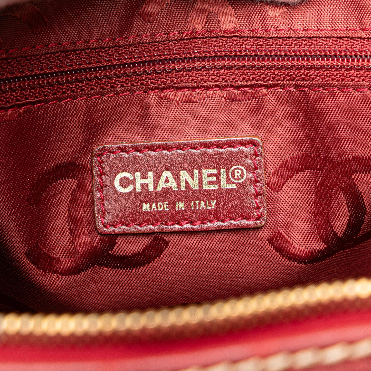 Chanel CC Lambskin Wild Stitch Handbag