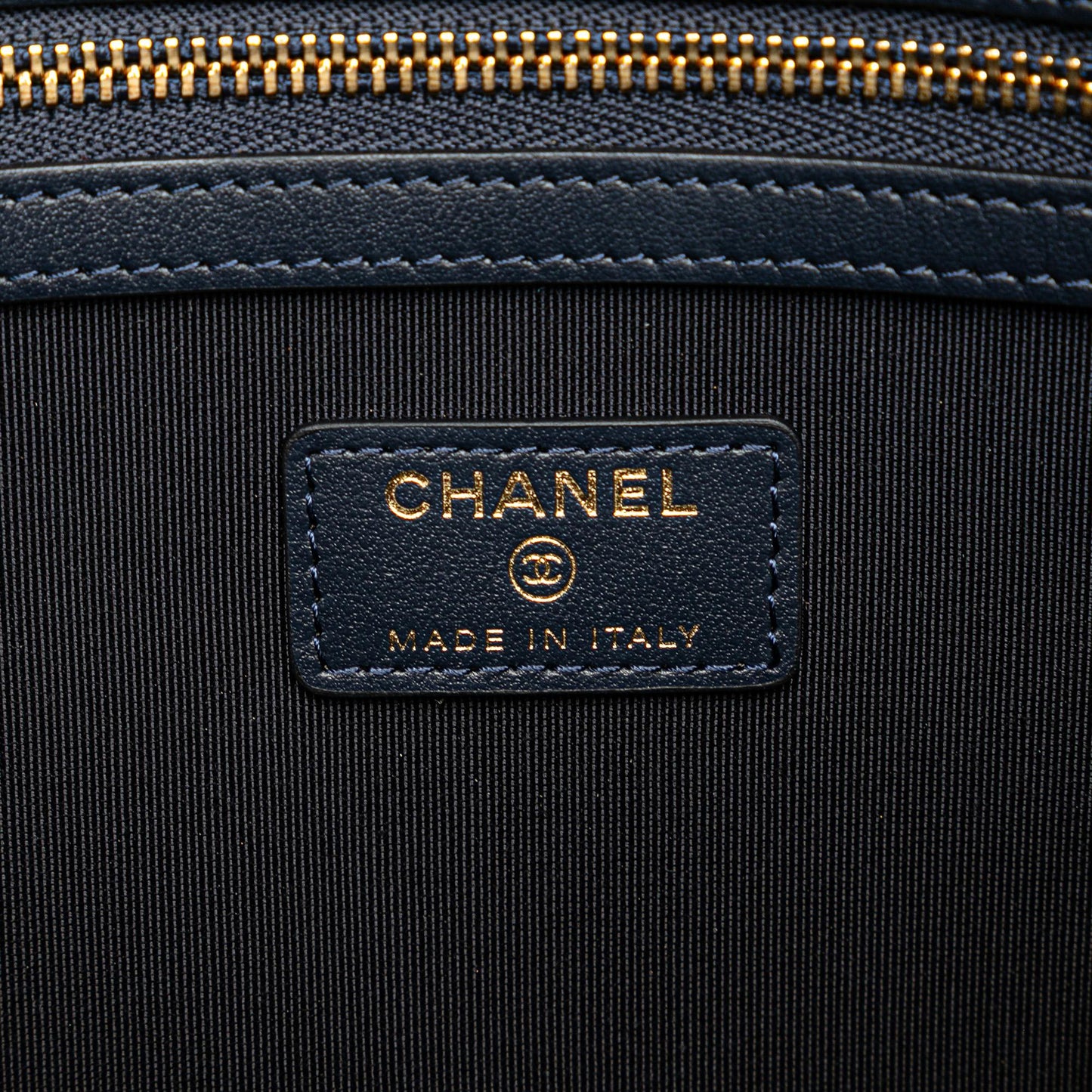 Chanel CC Large Quilted Lambskin O Case Clutch