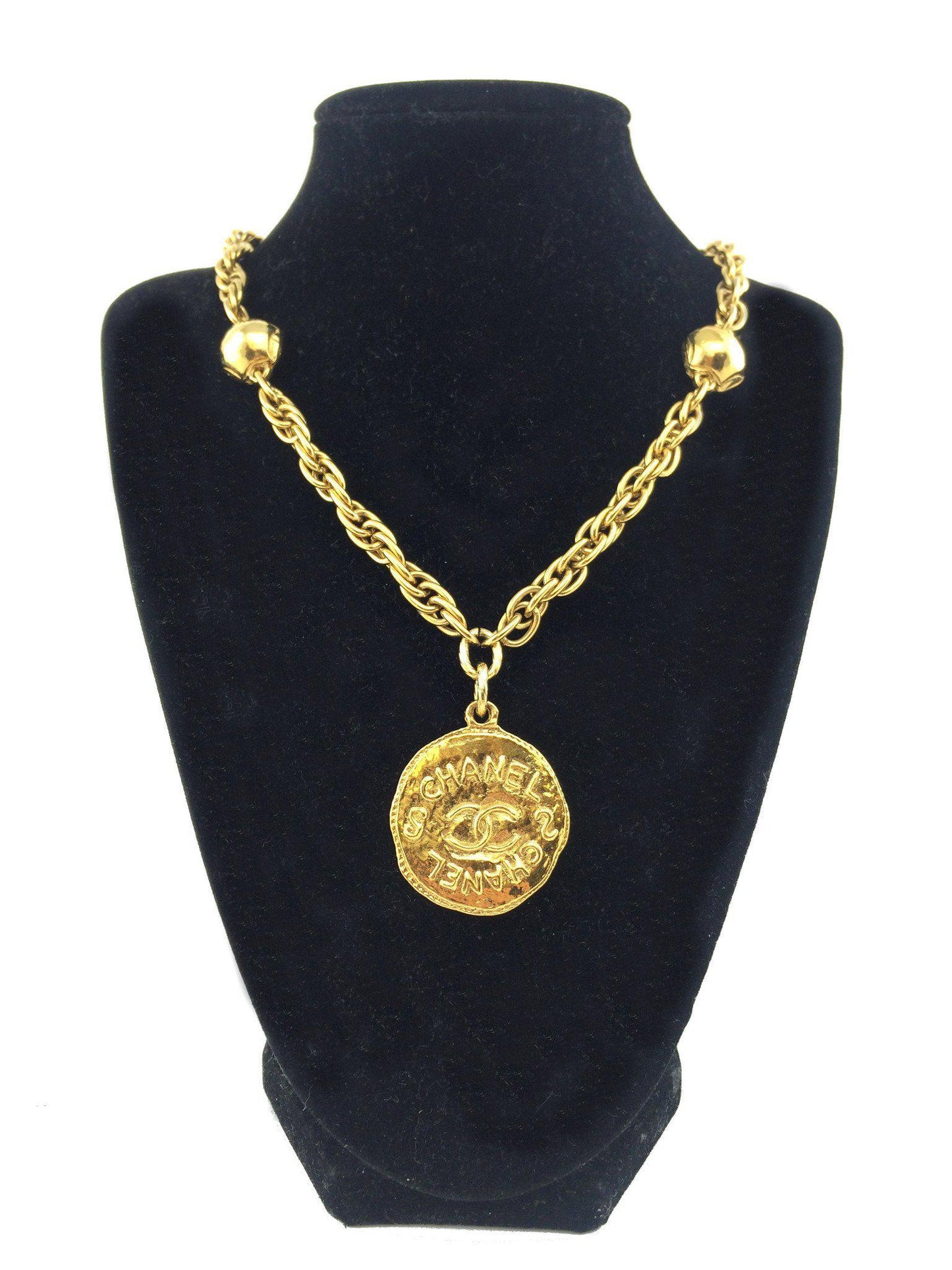 Chanel CC Medallion Pendant Necklace