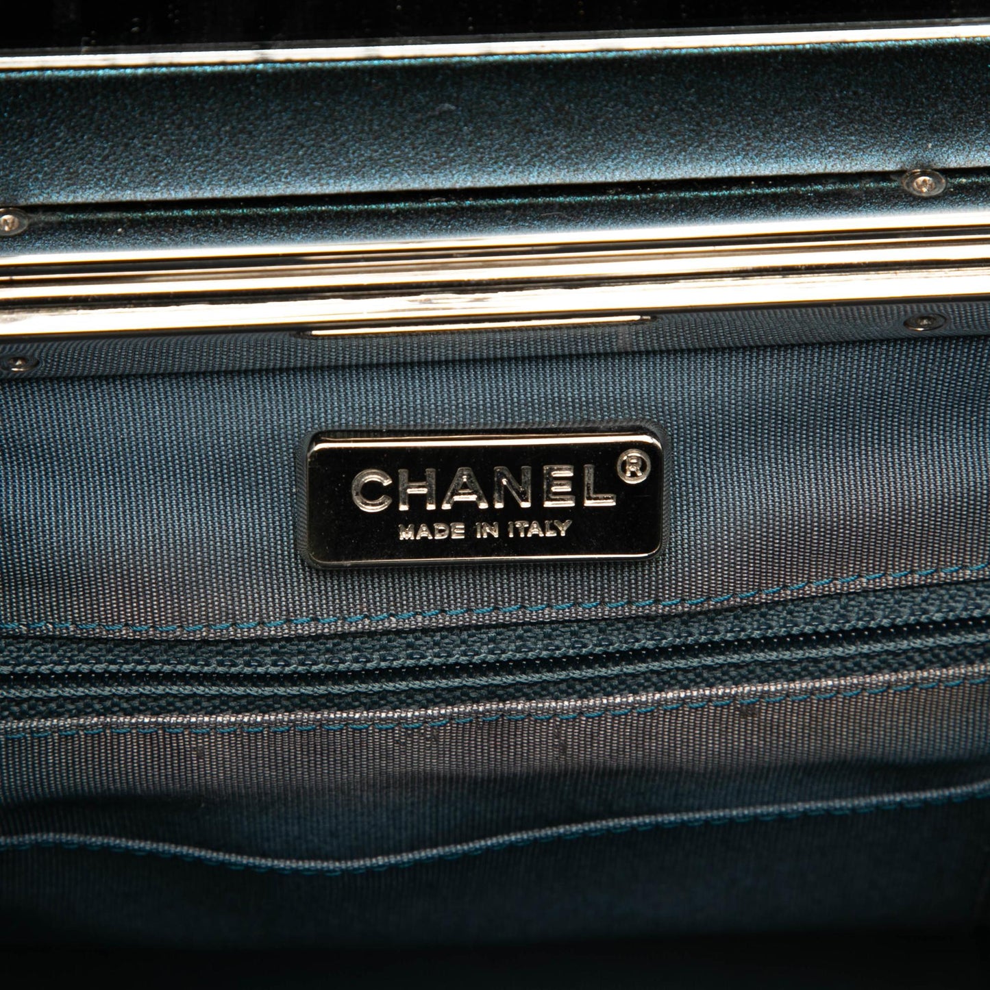 Chanel CC Metallic Calfskin Vanity Bag