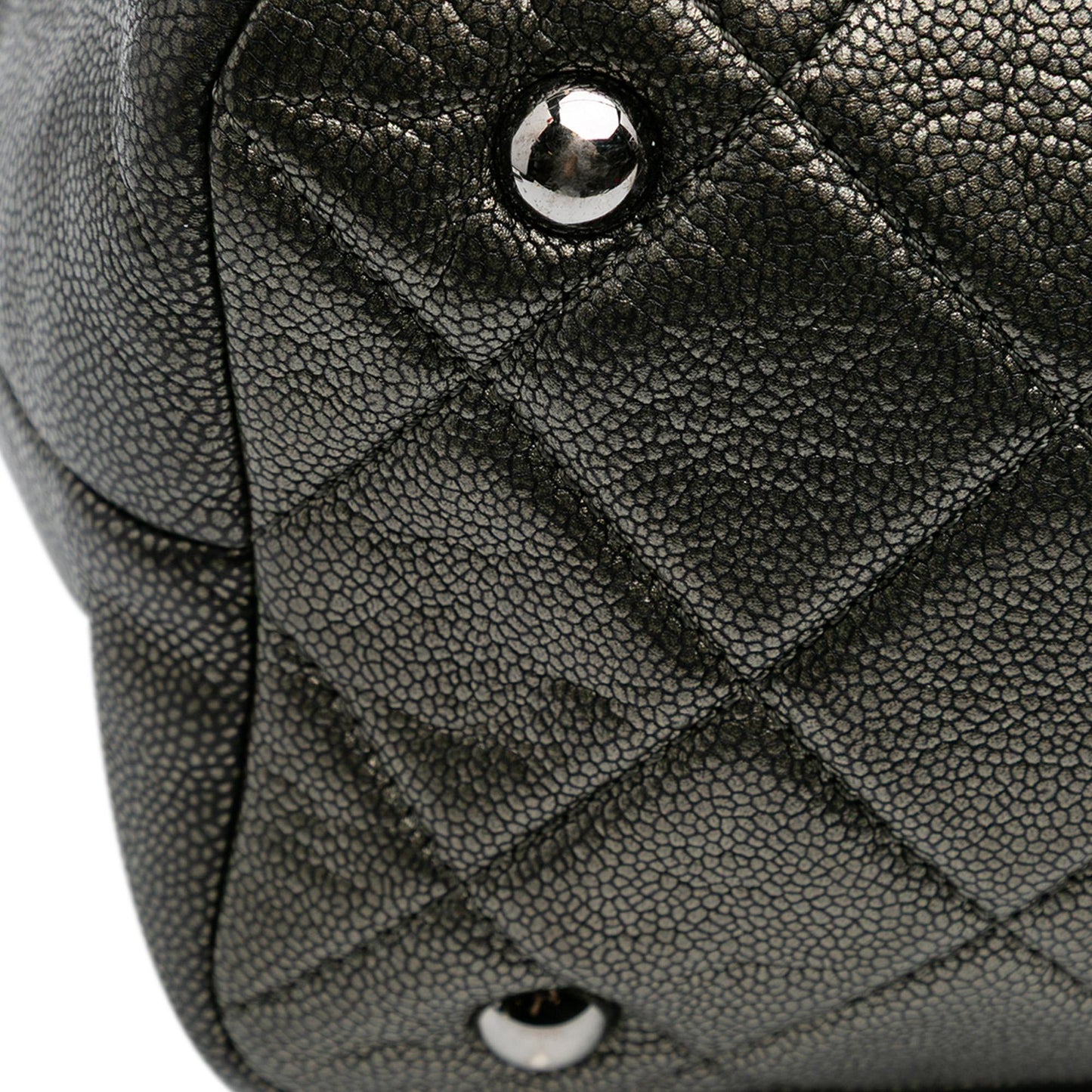 Chanel CC Metallic Caviar Soft Tote