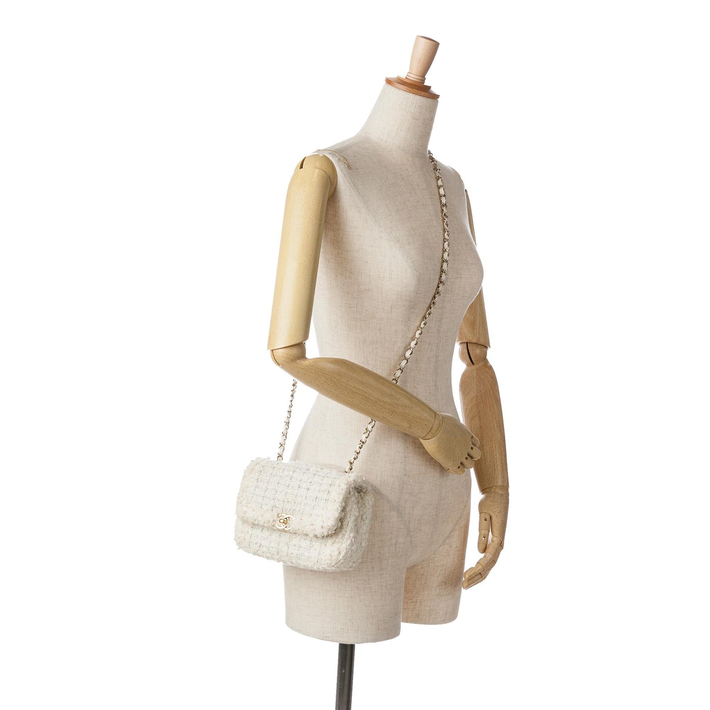Chanel CC Mini Tweed Flap Crossbody