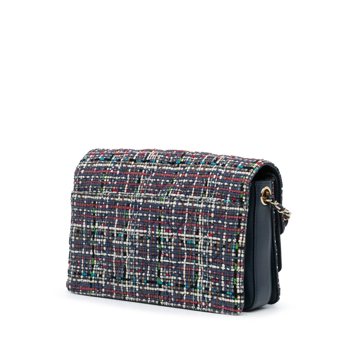 Chanel CC Multicolor Tweed Double Flap (SHG-djHZ7S)
