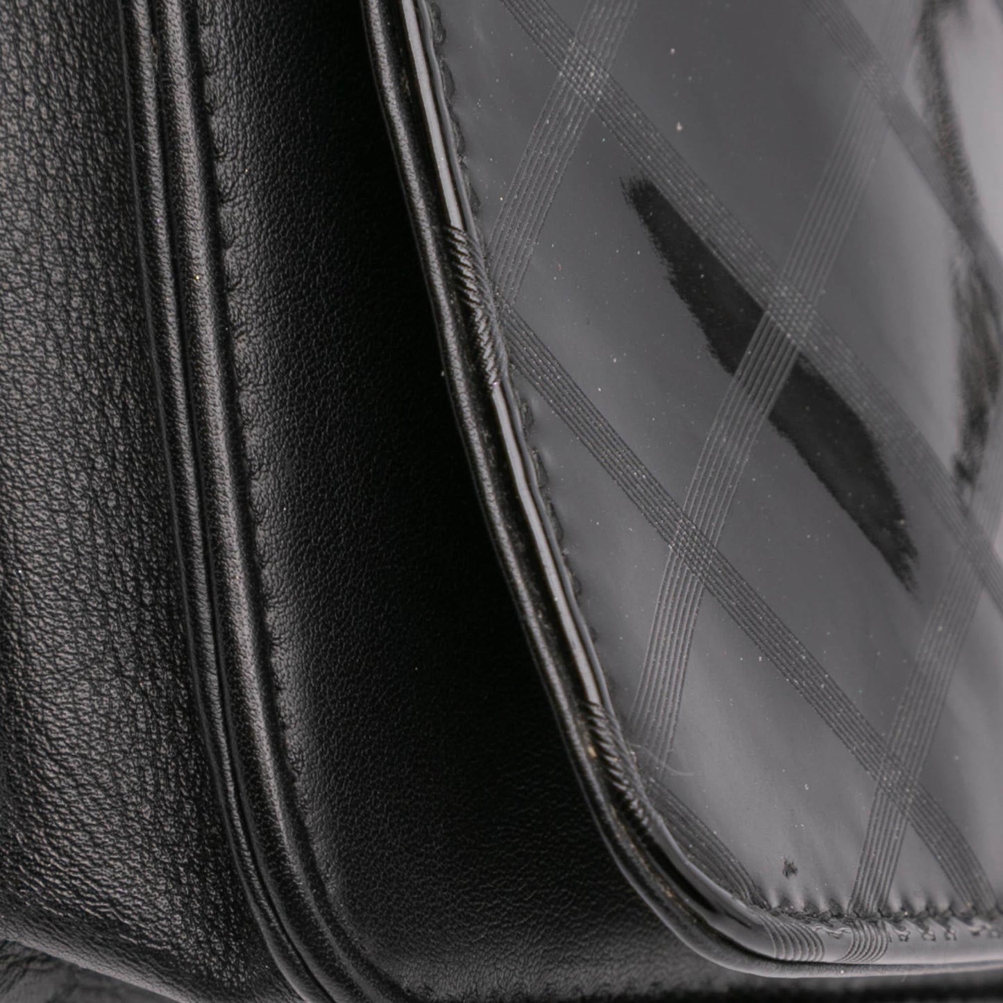 Chanel CC Patent Diamond Wallet On Chain