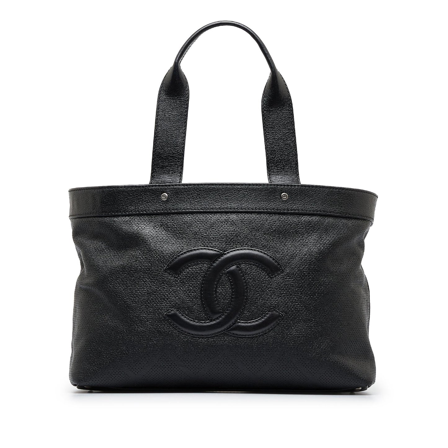 Luxury Chanel CC Perforated Tote (SHG-XVBWdn)