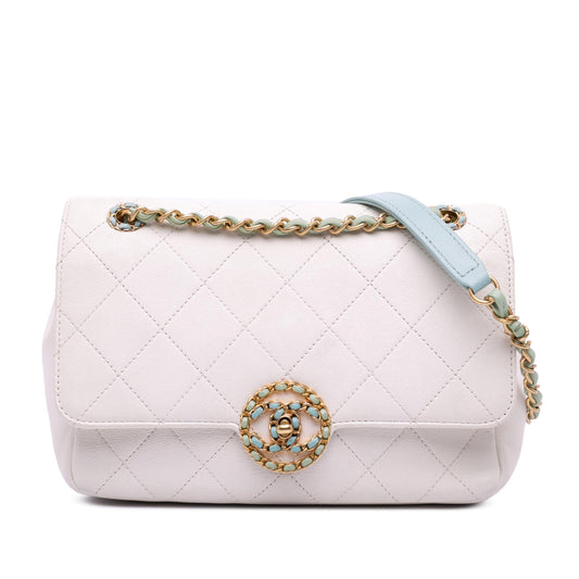 Chanel CC Quilted Calfskin Single Flap
