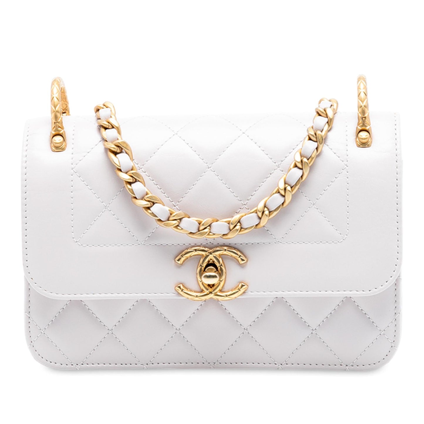 Chanel CC Quilted Calfskin Single Flap