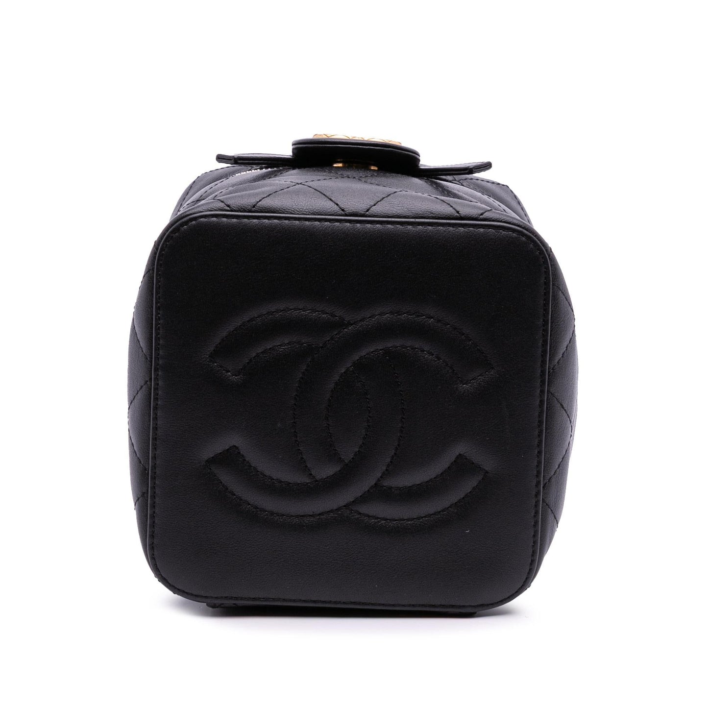 Chanel CC Quilted Calfskin Vanity Case with Chain