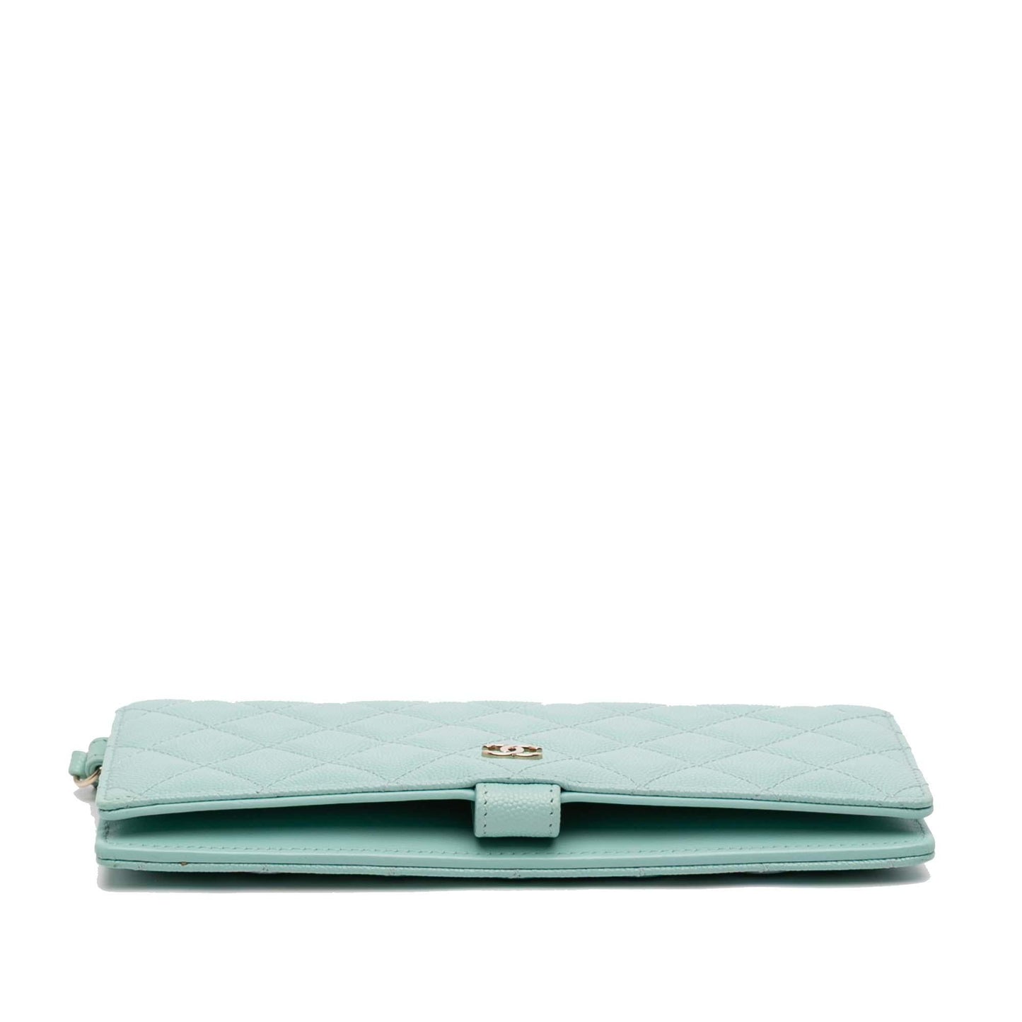 Chanel CC Quilted Caviar Bifold Long Wallet