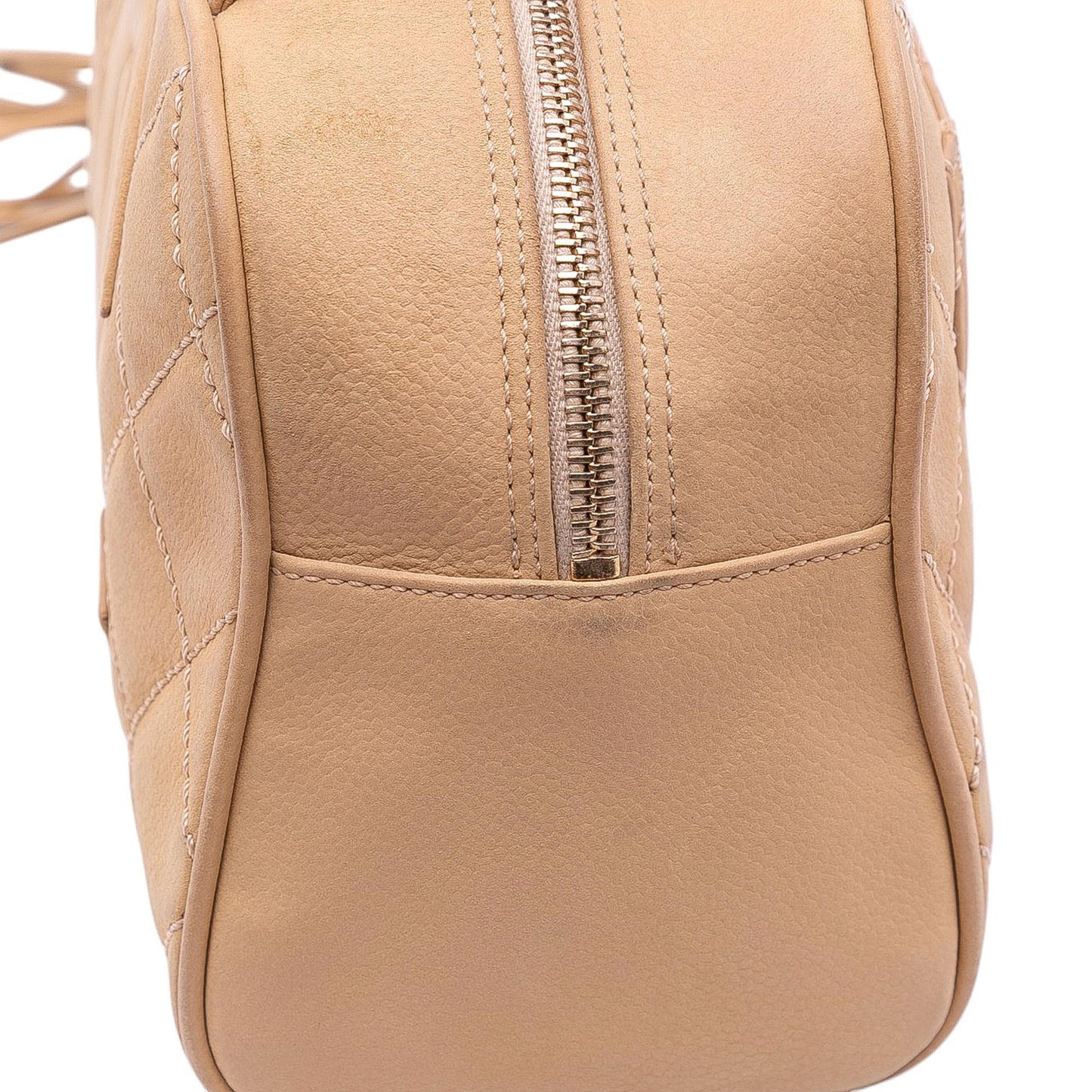 Chanel CC Quilted Caviar Bowling Bag