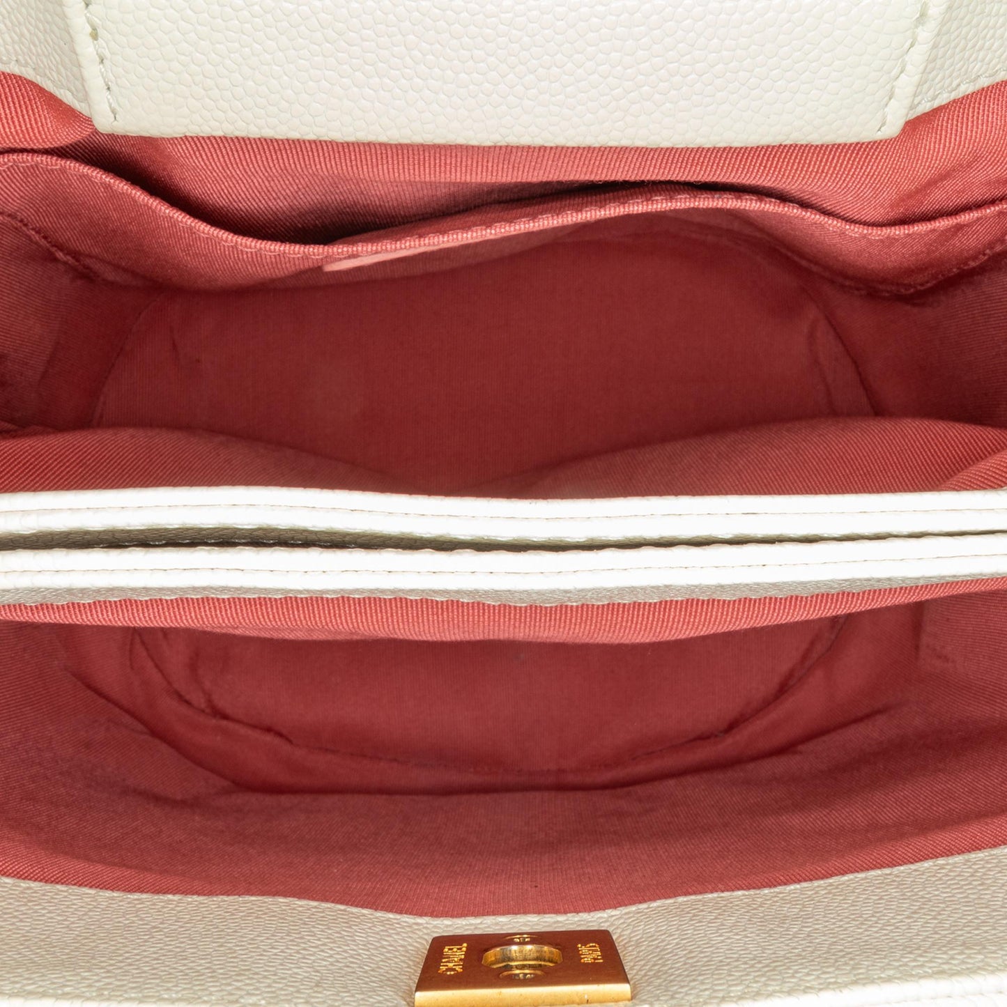 Chanel CC Quilted Caviar Chain Scarf Handle Bucket Bag