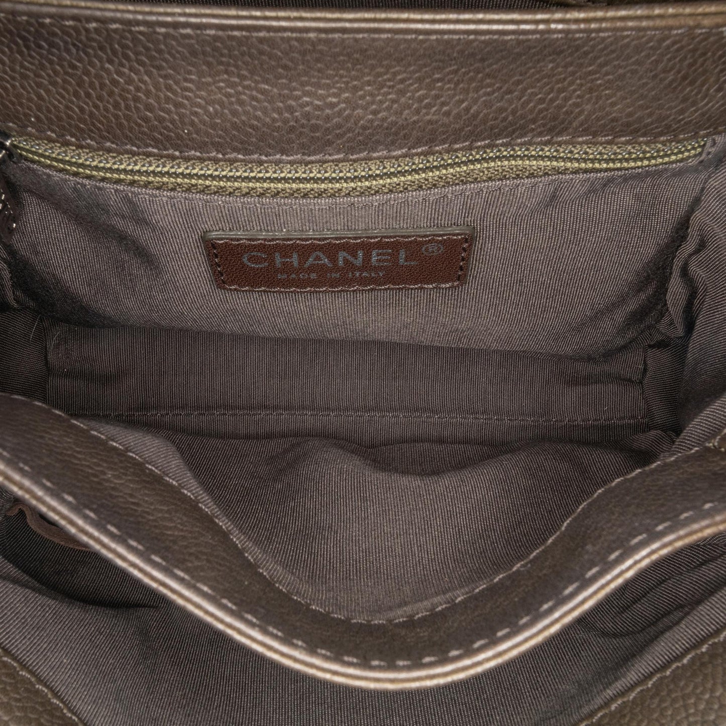 Chanel CC Quilted Caviar Crossbody
